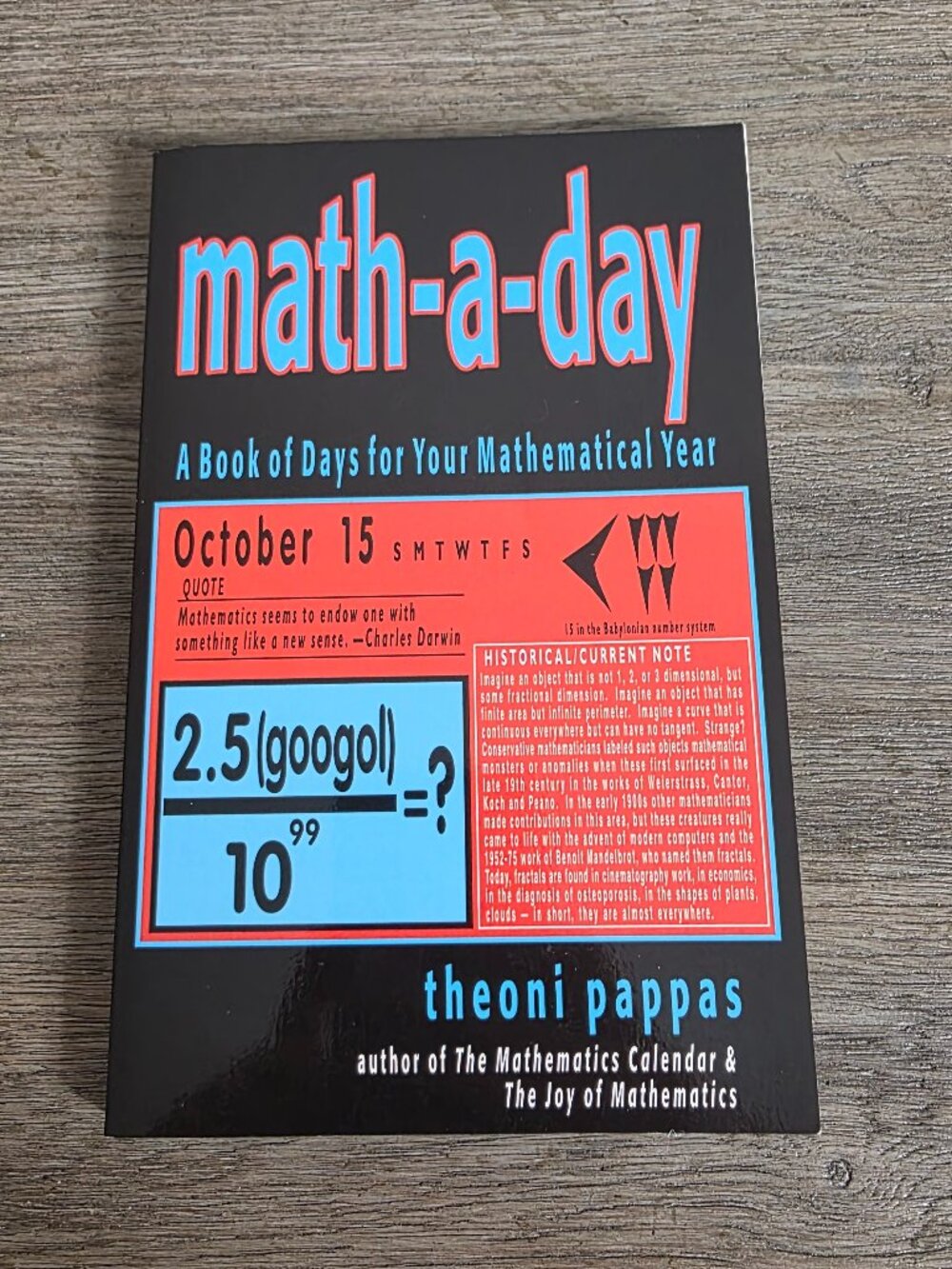 Math-a-Day:  A Book of Days for Your Mathematical Year